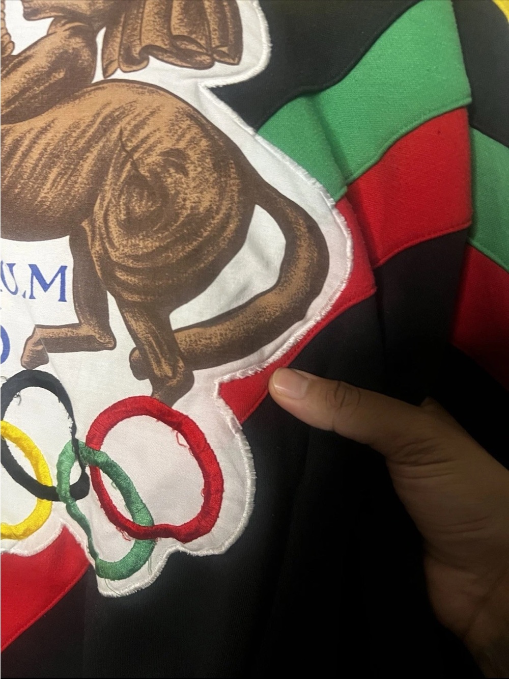 Vintage 80s Adidas 1956 Stockholm Helsinki Olympics Sweatshirt XL *FLAWS* - Picture 6 of 8
